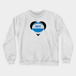 Heart Shaped Orlando Magic Basketball Crewneck Sweatshirt